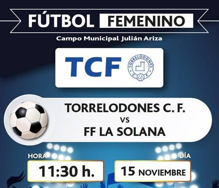 Fútbol femenino este domingo en Torrelodones