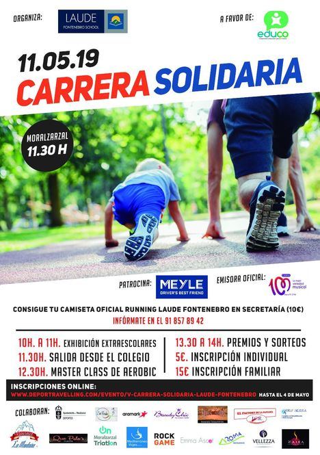 Este sábado, V Carrera Solidaria del Colegio Laude Fontenebro