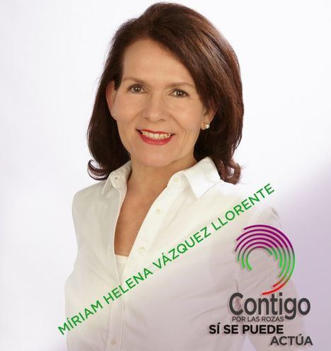 Miriam Helena Vázquez Llorente, candidata a la Alcaldía por la coalición Contigo por Las Rozas Sí se Puede Actúa