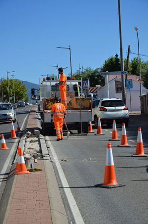 La Comunidad realiza obras de mejora en la travesía de la M-614 en Guadarrama