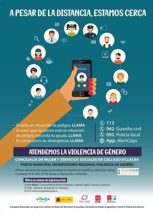 Collado Villalba lanza una campaña para informar sobre los recursos de atención a las víctimas de violencia de género