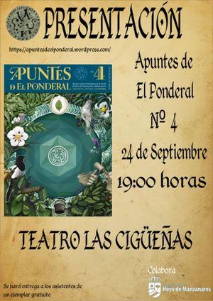 Este viernes se presenta en Hoyo de Manzanares un nuevo número de Apuntes de El Ponderal