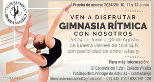Campamentos de verano en el Club de Gimnasia Rítmica Sierra de Madrid