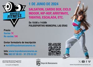 Con el mes de junio, llega el Maratón Fitness al Polideportivo Las Eras de Hoyo de Manzanares