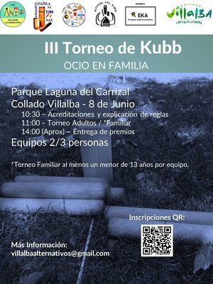 La Laguna del Carrizal de Collado Villalba acoge el III Torneo de KUBB