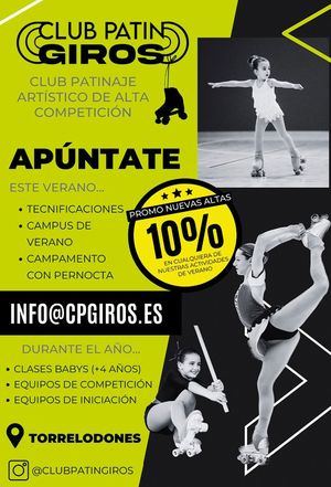 Verano de aprendizaje y tecnificación en el Club Patín Giros de Torrelodones