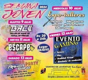 DJ’s, talleres, fiesta hawaiana y torneos en la Semana Joven de Guadarrama