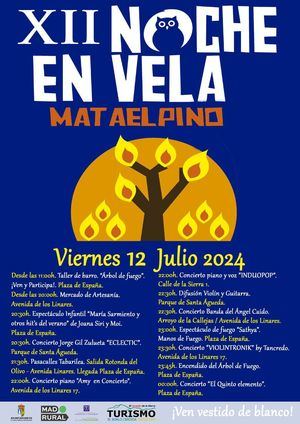 Mataelpino se viste de blanco este viernes para celebrar la XII Noche en Vela