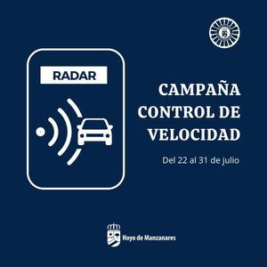 La Policía Local de Hoyo de Manzanares realizará una campaña de control de velocidad en las vías urbanas