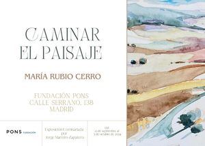 La pintora de Torrelodones María Rubio expone ‘Caminar el paisaje’ en la Fundación PONS de Madrid