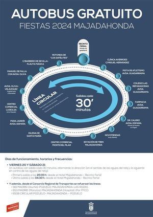 Majadahonda pone en marcha un autobús gratuito para disfrutar de sus Fiestas Patronales