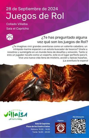 Collado Villalba organiza una nueva jornada de ocio familiar dedicada los juegos de rol