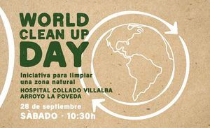 Collado Villalba celebra una jornada de limpieza colectiva en la zona del Hospital con motivo del ‘World Celanup Day’