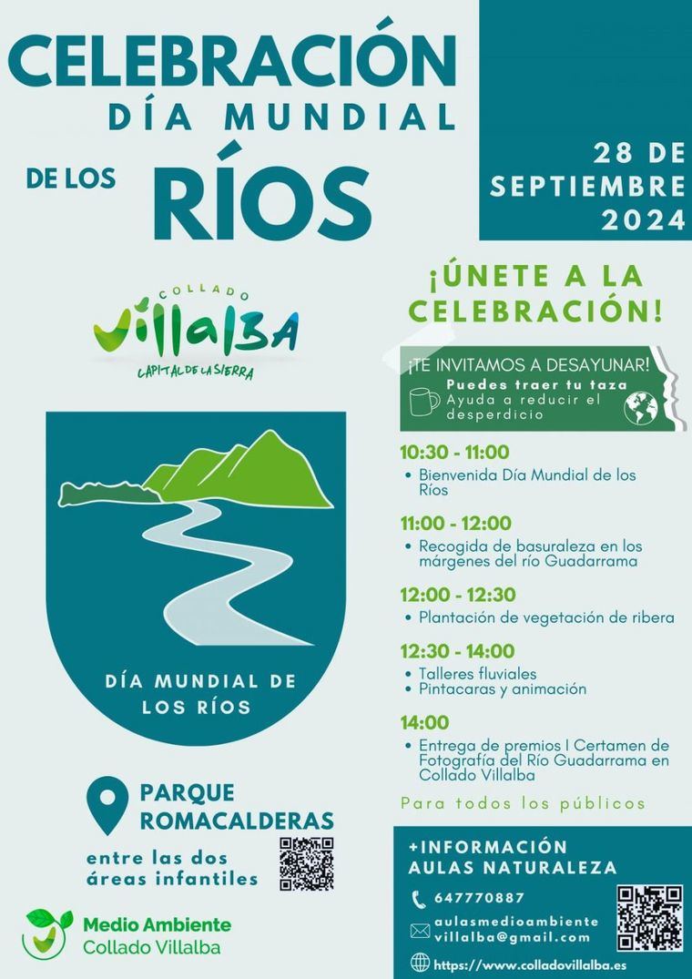 Collado Villalba celebra el Día Mundial de los Ríos con una jornada de actividades en el Parque de Romacalderas