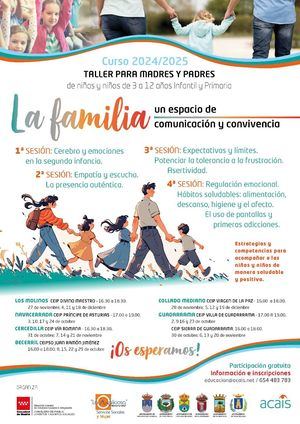 La Mancomunidad La Maliciosa abre en octubre talleres para familias