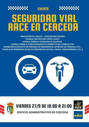 Cerceda acoge este viernes el evento ‘Seguridad Vial RACE’, con una decena de actividades