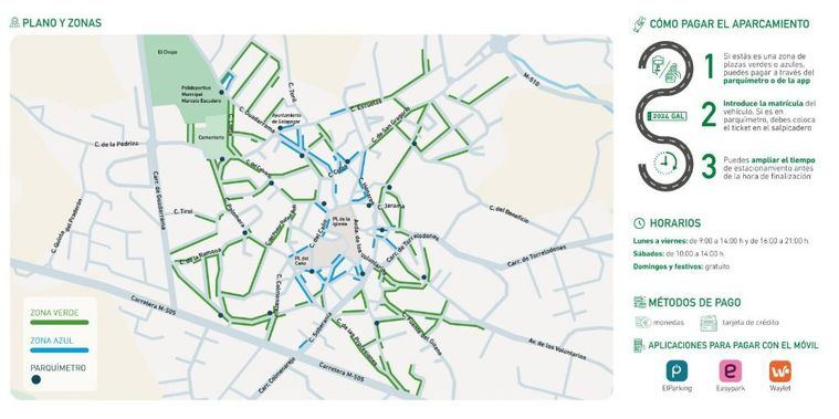 Galapagar abre el plazo para solicitar la tarjeta de residente para el Servicio de Estacionamiento Regulado