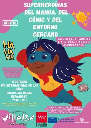 Superheroínas del manga y del cómic para celebrar el Día Mundial de las Niñas en Collado Villalba