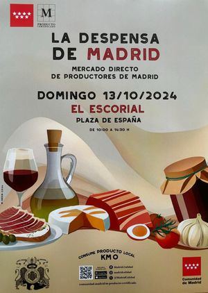 El mercado itinerante La Despensa de Madrid visitará El Escorial el 13 de octubre