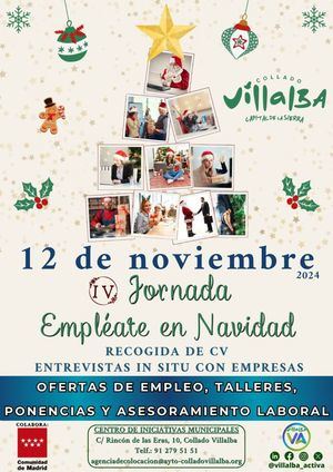 Collado Villalba celebra este martes, 12 de noviembre, su jornada dedicada al empleo navideño