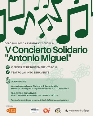 El Concierto Solidario ‘Antonio Miguel’ de Galapagar recaudará fondos para APASCOVI