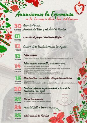 La parroquia de Los Negrales dedica sus actividades pre-navideñas a la solidaridad