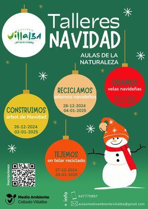 Las Aulas de Naturaleza de Collado Villalba ofrecen talleres durante la Navidad