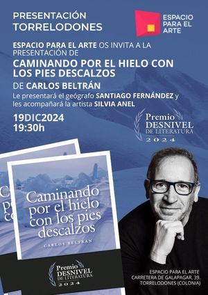 Carlos Beltrán presenta en Torrelodones su nuevo libro, ‘Caminando por el hielo con los pies descalzos’