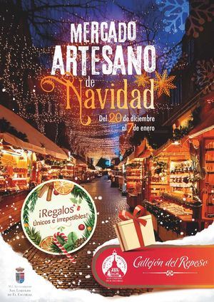 San Lorenzo de El Escorial inaugura la primera edición del Mercado Artesano de Navidad