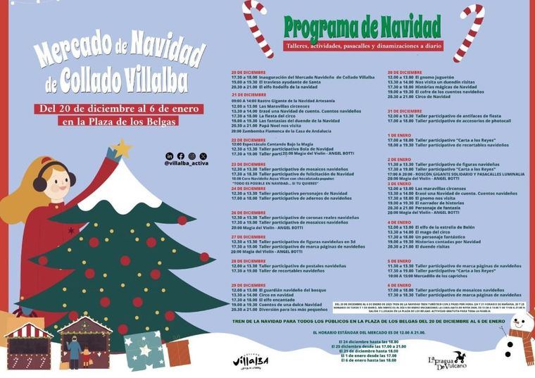 Abre sus puertas el Mercado de Navidad en la Plaza de Los Belgas de Collado Villalba