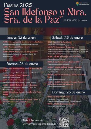 Collado Mediano celebra sus Fiestas Patronales en honor a San Ildefonso y Nuestra Señora de la Paz