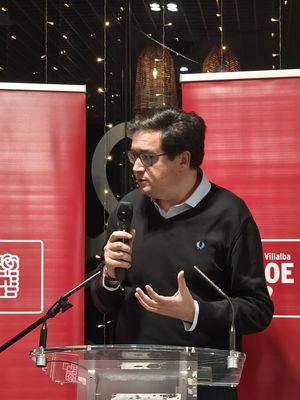 El secretario general del PSOE madrileño se reunió con los socialistas de Collado Villalba