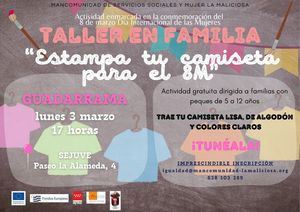 La Mancomunidad La Maliciosa organiza un taller de estampado con motivo del 8 de marzo