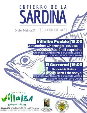 Collado Villalba celebrará en el Pueblo y el Gorronal el tradicional Entierro de la Sardina