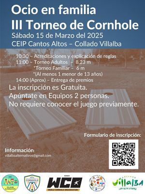 El Programa de ‘Ocio en Familia’ de Collado Villalba propone participar en un divertido torneo de ‘Cornhole’