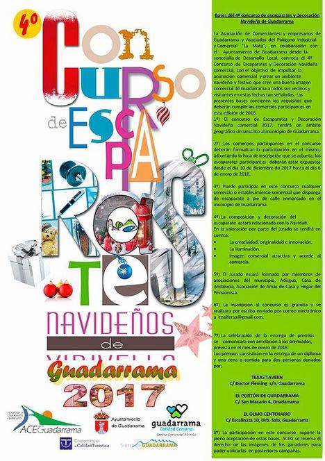 Cuarto concurso de escaparatismo y decoración navideña de Guadarrama