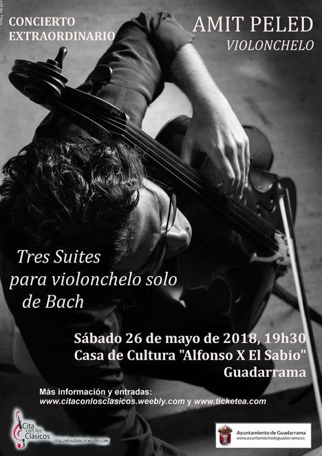 El violonchelista Amit Peled en concierto dentro del programa 'Cita con los Clásicos'