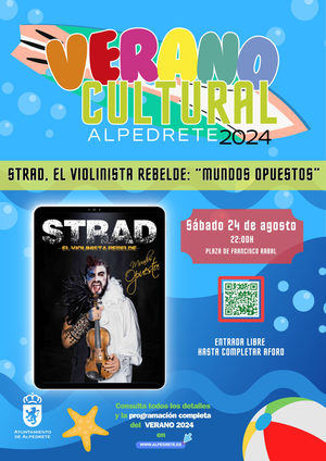 Strad, el violinista rebelde, este sábado en la Plaza de Francisco Rabal de Alpedrete