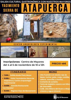 Hoyo de Manzanares organiza una visita a los yacimientos de Atapuerca para mayores