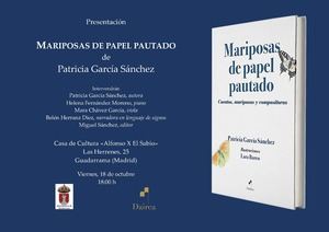 La escritora y musicóloga Patricia García presenta en Guadarrama su libro ‘Mariposas de papel pautado’