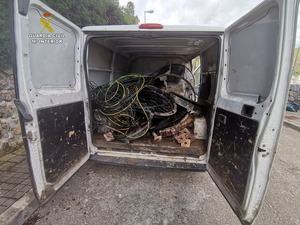 Tres detenidos por robar cable de cobre del alumbrado público de Torrelodones, Guadarrama, Collado Mediano, Becerril de la Sierra, El Boalo y Galapagar