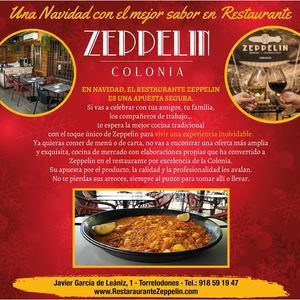 Brinda por una Navidad con el mejor sabor en el Restaurante Zeppelin de Torrelodones