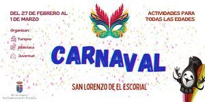 San Lorenzo de El Escorial celebrará el Carnaval con una fiesta de disfraces, cuentacuentos y pasacalles