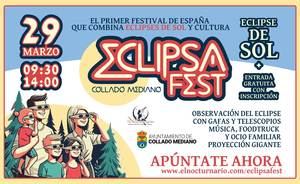 Collado Mediano prepara el Eclipsa Fest, un festival para observar el eclipse de sol del 29 de marzo
 