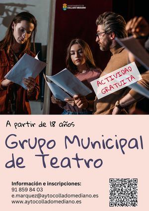 El Ayuntamiento de Collado Mediano impulsa la creación de un Grupo de Teatro municipal