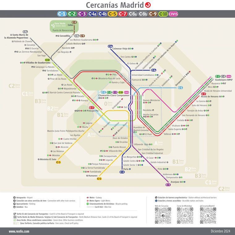 Cercanías Madrid aumentará desde la próxima semana la frecuencia de trenes entre Las Rozas y Príncipe Pío un 50 por ciento