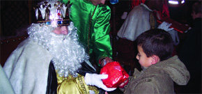 La llegada de los Reyes Magos